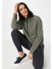 Hessnatur Fleece-Hoodie in oliv