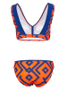 BECO the world of aquasports Bikini Inka Graphic in blau-orange