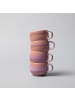 like. by Villeroy & Boch 6er Set Espressotassen Perlemor Coral in Rosa 60 ml in rosa