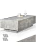tectake Beistelltisch Inkl. Bodenschoner, Belastbarkeit 45 kg, 120 x 60 x 35cm