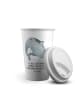 Mr. & Mrs. Panda Coffee To Go Becher Narwal mit Spruch in Weiß