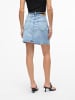 Vero Moda Rock Mini Denim Jeansrock Hoher Bund in Hellblau