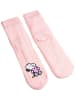 Snoopy Peanuts Snoopy Hüttensocken Strick Haussocken Kuschelsocken in rosa