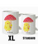 Mr. & Mrs. Panda XL Tasse Küken Fliegenpilz ohne Spruch in Weiß