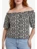 Shape Of You Blouse in Schwarz-Weiß