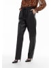 faina Damen Lederhose in Schwarz