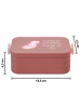 Mr. & Mrs. Panda Bento Box Axolotl Tanzen Motiv mit Spruch in Rot Pastell