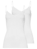 Hanro Spaghetti Top Cotton Seamless in Weiß