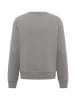ELBSAND Sweatshirt Samu in Black Stone Melange