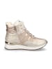 Marco Tozzi Schnürboot in beige metallic