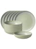 like. by Villeroy & Boch 12er Set Tafelservice Perlemor Alga grün in grün