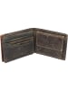 Billy the Kid Hunter Geldbörse RFID Leder 12 cm khaki-brown