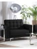Beliani Sessel ABERDEEN in Grau/Silber - (W) 106 x (H) 83 x (L) 88 cm