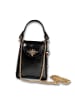 Florence Leder Umhängetasche Florence Tasche schwarz ca. 13cm