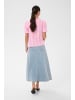 Kaffe Kurzarm-Bluse KAdona Regular fit in Pink Frosting