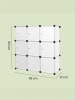 SONGMICS Regalsystem Damion in Weiß - (B)31 x (H)93 x (T)93 cm
