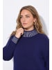 MIAMODA Pullover in dunkles marine