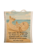 Mr. & Mrs. Panda Tragetasche Robbe Liegen Design mit Spruch in Weiß