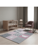 KADIMA DESIGN Teppich Kinder Herz Sterne saugroboter Kurzflor Kinderzimmer
