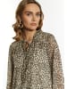 faina Bluse Mit Leo-Print in Hellbeige Mehrfarbig