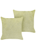 Beliani 2er-Set Dekokissen PILEA in Grün