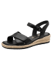 Tamaris WIDE FIT Sandalette in BLACK NAPPA