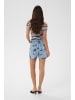 Kaffe Jeansshorts KAbabena Loose fit in Blue Denim W/ Navy Flower Emb.