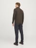 Jack & Jones Strickjacke mit Viertelreißverschluss in Mulch