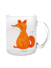 Mr. & Mrs. Panda Teetasse Einhorn Fuchs ohne Spruch in Transparent