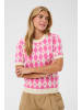 SAINT TROPEZ Strickpullover PamillaSZ Gerade Passform in Pink Shades Argyle Hearts