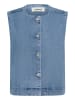 Soaked in Luxury Weste SLRinatina Gerade Passform in Medium Blue Denim