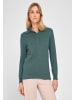 PETER HAHN Strickpolopullover Silk in tanne