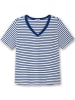 sheego T-Shirt in blaubeere-gestreift