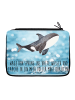 Mr. & Mrs. Panda Federmappe Orca mit Spruch in OZeichenanblue