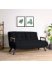 CALICOSY Sofa SANDO in Schwarz - (W) 133  x (H) 41  x (L) 50  cm