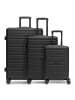 Redolz Essentials 08 3-SET 4 Rollen Kofferset 3-teilig in black 2