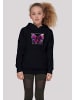 F4NT4STIC Hoodie Pink Schmetterling HOODIE UNISEX in schwarz