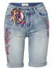 KOROSHI HOSE KURZE JEANS in blau