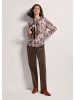MADELEINE Hemdbluse mit Unikat-Print in espresso / multicolor