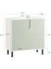 SoBuy Waschbeckenunterschrank in Weiß und Grün - (B)60 x (H)60 x (T)30cm