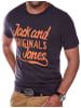 Jack & Jones T-Shirt - JJJORCOCOSTEE mit Print O-Neck in Dunkelgrau