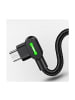 Wisam 2A USB auf Micro USB Ladekabel Winkelstecker,3m (Schwarz)