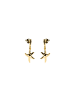 Luxenter Ohrringe Snes mit 18 Karat Gelbgold-Finish-SNES