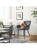 SONGMICS Esszimmerstuhl Tyra in Grau-Schwarz - (B)62.5 x (H)85 x (T)60 cm