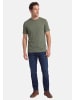 Redmond T-Shirt Basic in Dunkelgrün