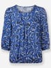 WITT WEIDEN Bluse in royalblau-graphit-bedruckt