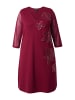 Ulla Popken Midikleid in dunkel kirschrot