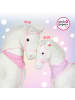 Pink Papaya XXL Stehpferd für Kinder " Luna 125 cm " in Weiss mit weißer Mähne