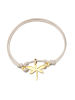 Ailoria LIBELLULE armband beige/silber in gold