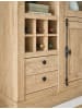 Furn.Design Vitrine Eiche Gold Landhaus 105 x 214 cm, Vitrinenschrank mit Soft-Close
